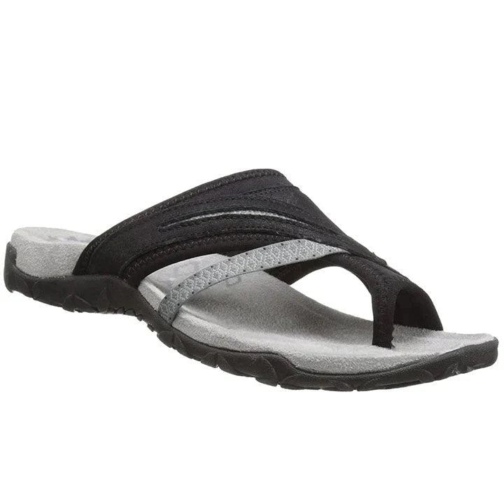 Afonina | Cross Strap Toe Loop Open Toe Orthopedic Sandal