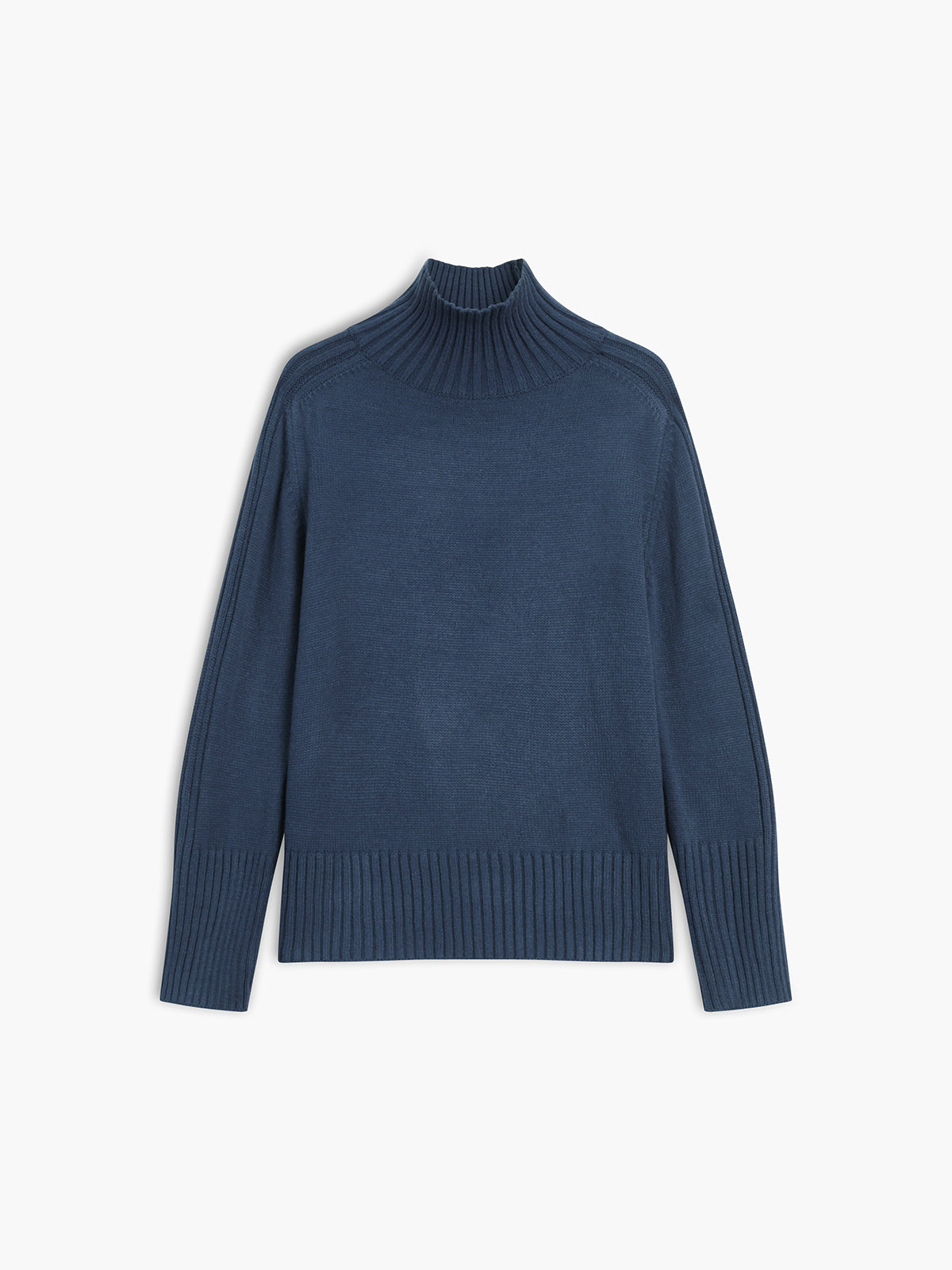 Yvaine | Women's Ribbed Turtleneck Cable Knit Pullover Sweater