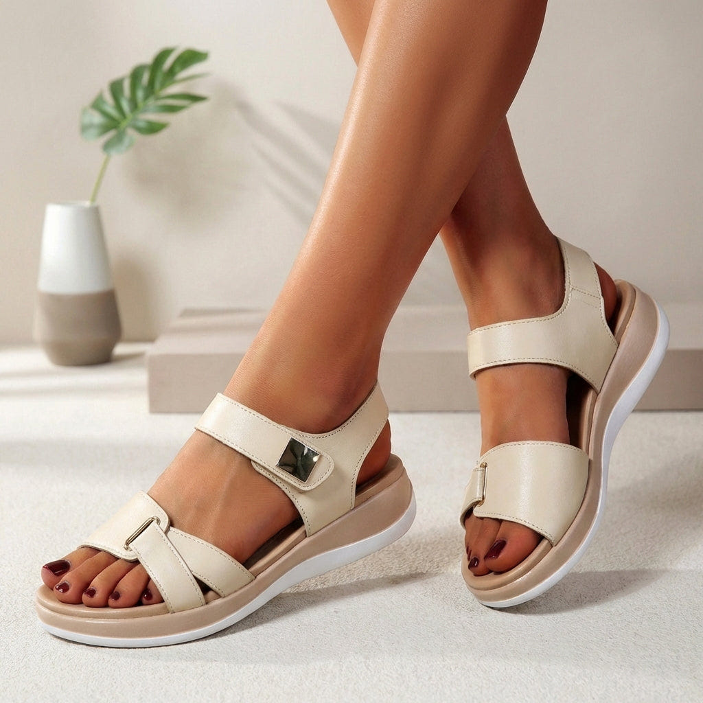 Marlowe | Women's Adjustable Strap Comfort Platform Summer Sandal