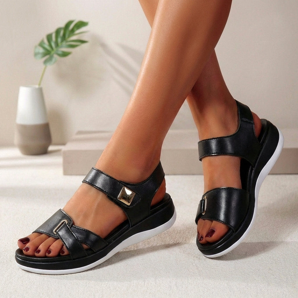 Marlowe | Women's Adjustable Strap Comfort Platform Summer Sandal