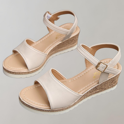 Stella | Women's Orthopedic Espadrille Wedge Sandals Ankle Strap