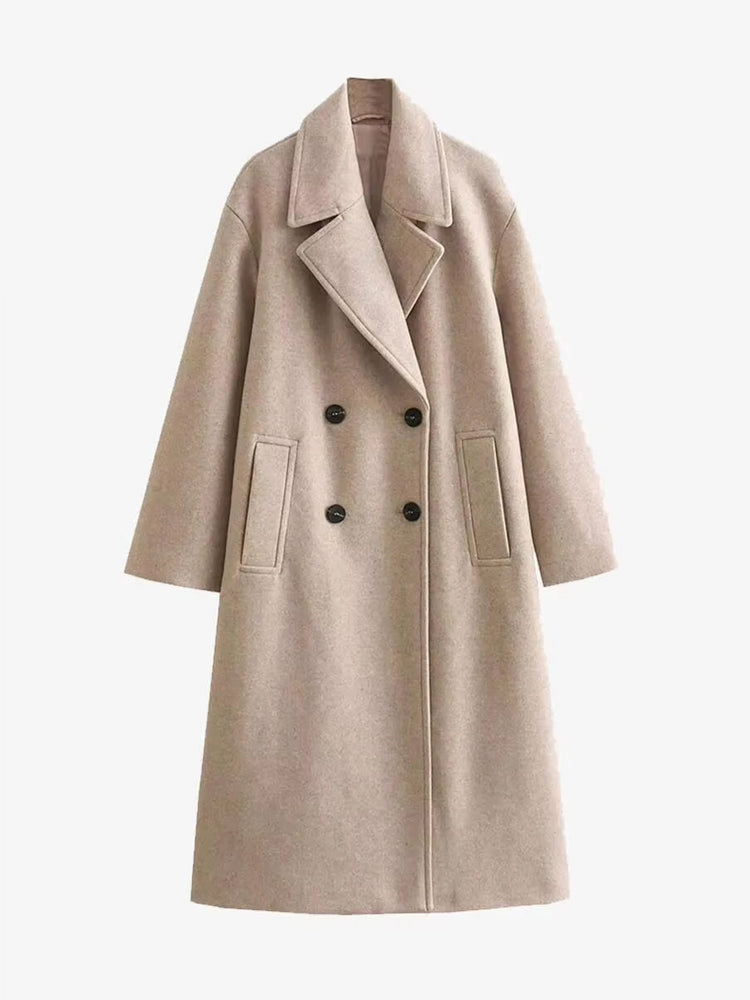 Rosemary | Women's Longline Wool Blend Trench Coat