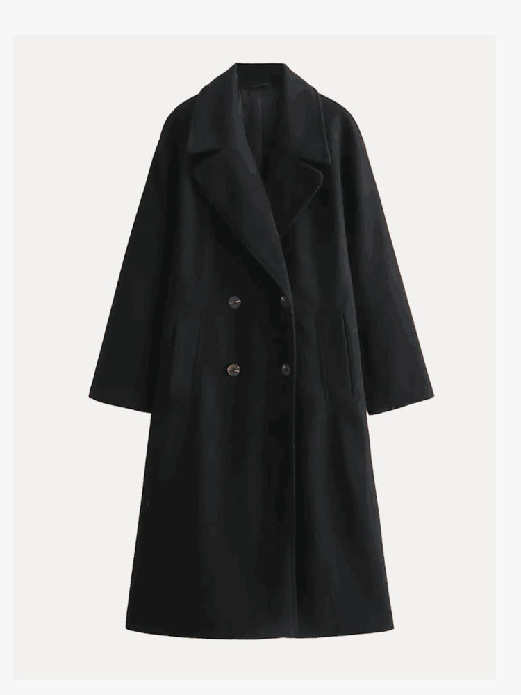 Rosemary | Women's Longline Wool Blend Trench Coat