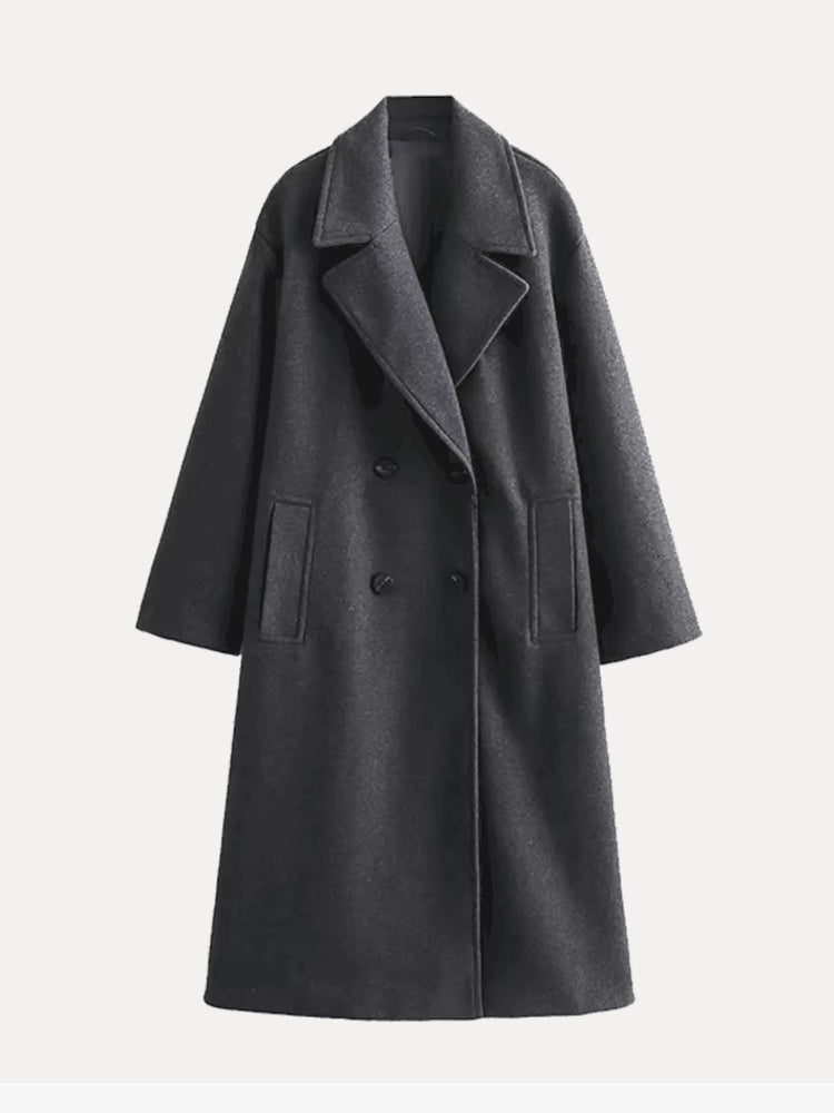 Rosemary | Women's Longline Wool Blend Trench Coat
