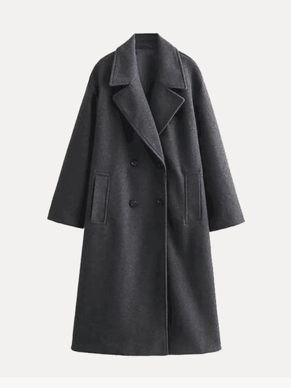 Rosemary | Women's Longline Wool Blend Trench Coat