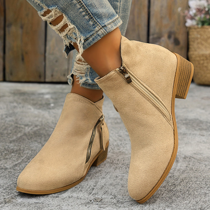 Joanna | Women's Orthopedic Comfortable Block Heel Ankle Boot