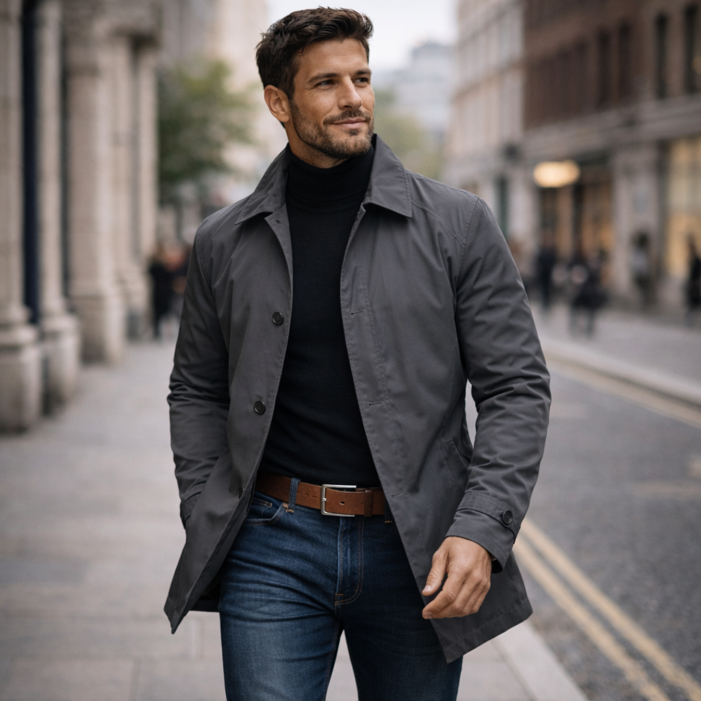 Silas | Men's All Weather Water Repellent Collared Jacket