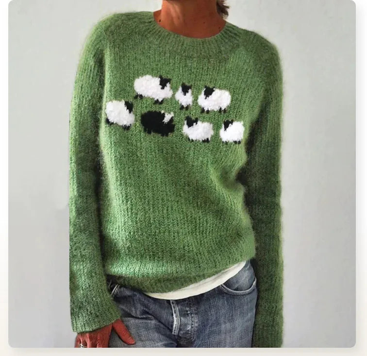 Ingrid | Women's Nordic Fair Isle Colourful Knit Sweater