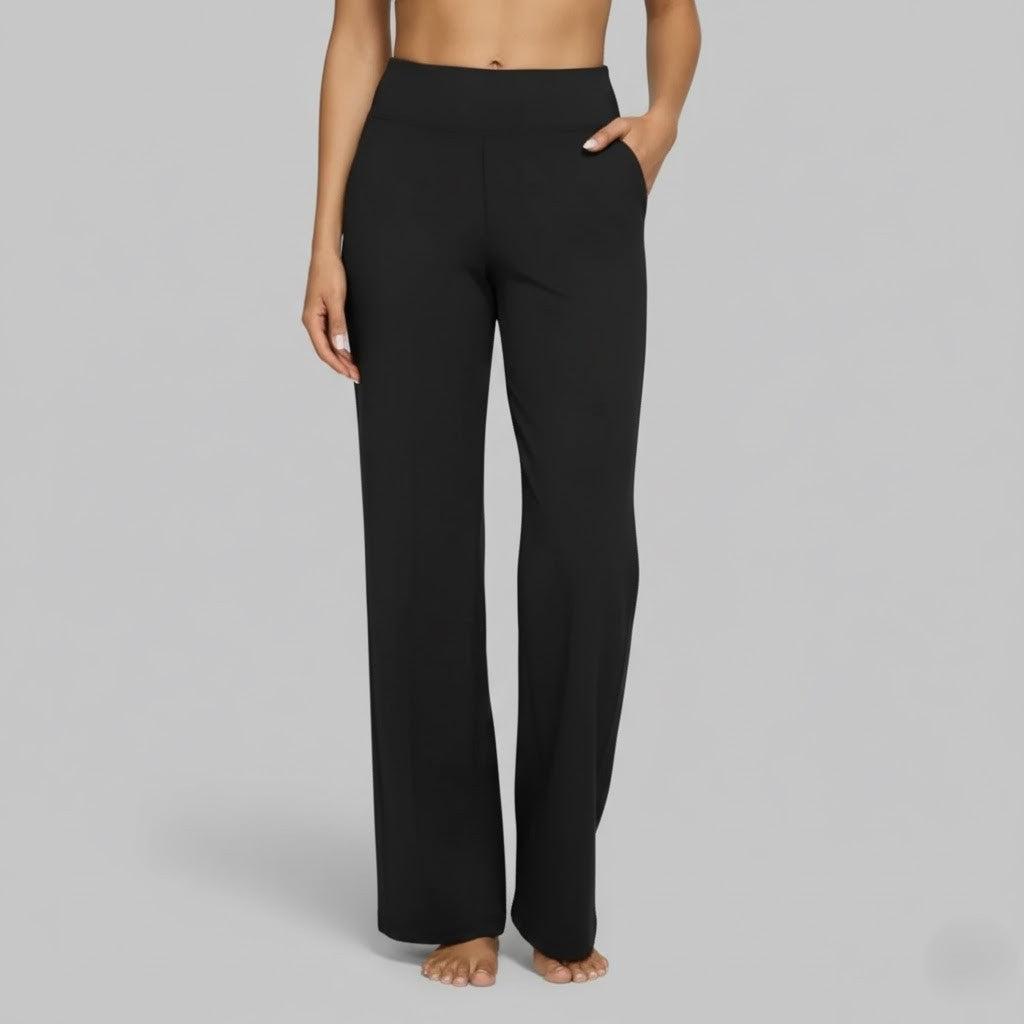Camille | High Waist Wide Leg Stretch Casual Pants