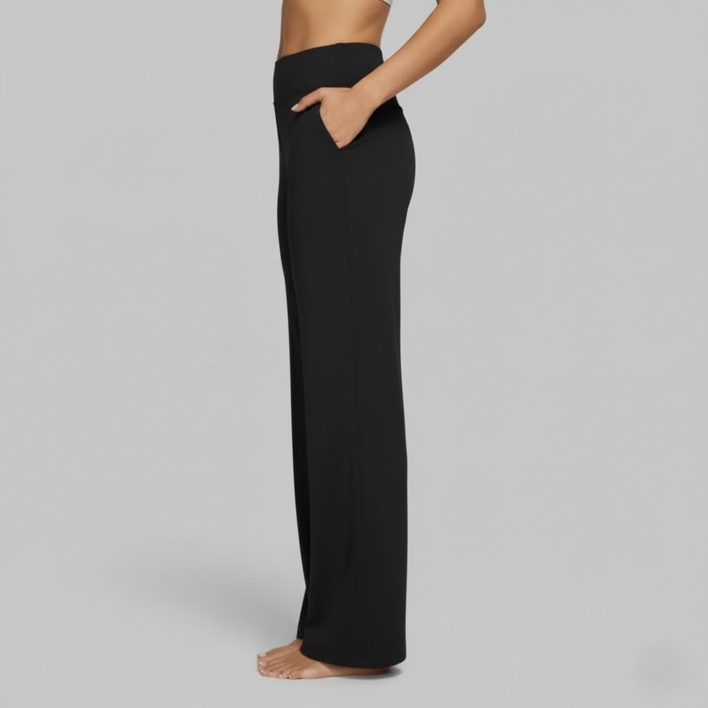 Camille | High Waist Wide Leg Stretch Casual Pants