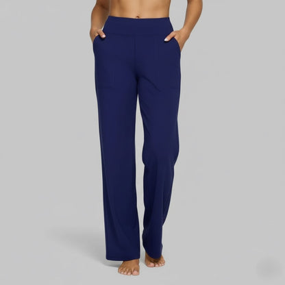 Camille | High Waist Wide Leg Stretch Casual Pants