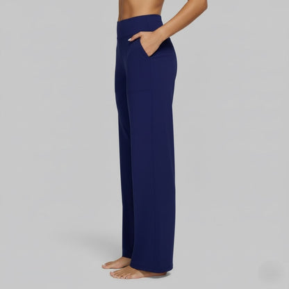 Camille | High Waist Wide Leg Stretch Casual Pants