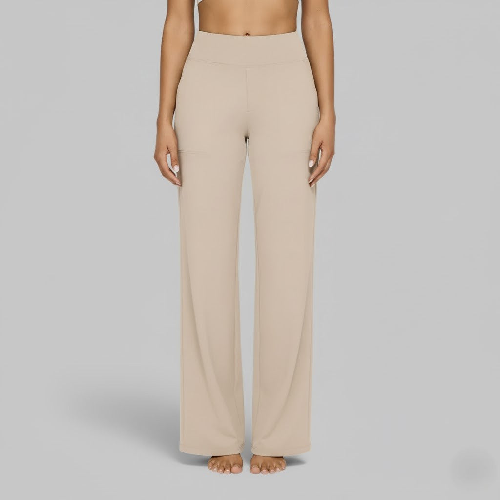 Camille | High Waist Wide Leg Stretch Casual Pants