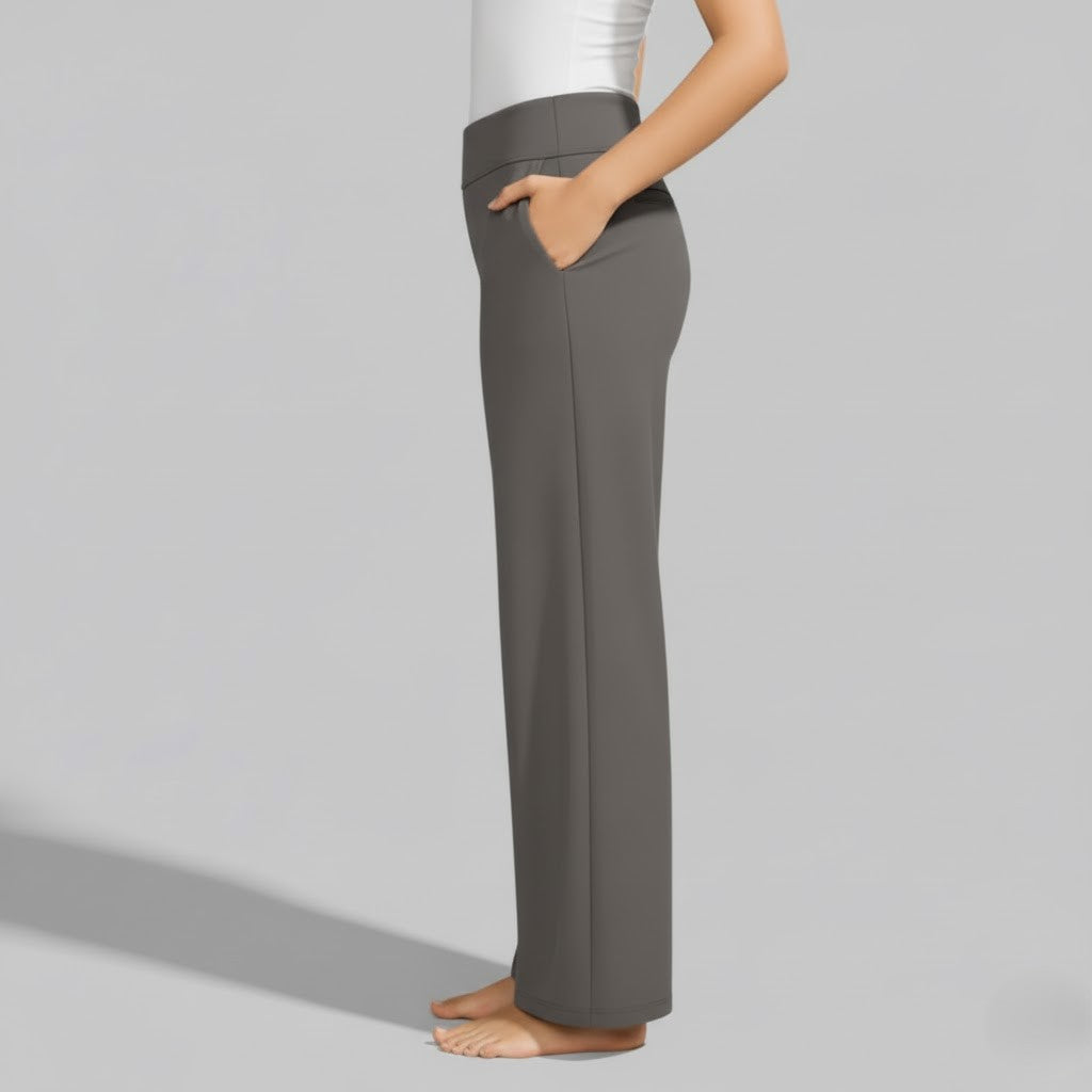 Camille | High Waist Wide Leg Stretch Casual Pants