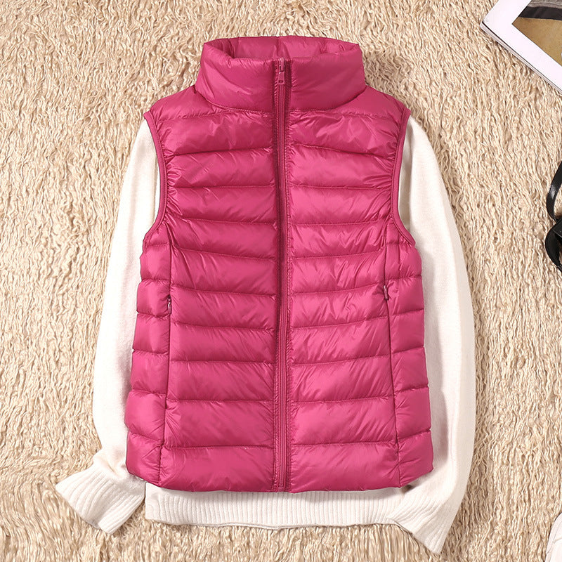 Linnet | Women's Lightweight Padded Stand Collar Zip Front Gilet