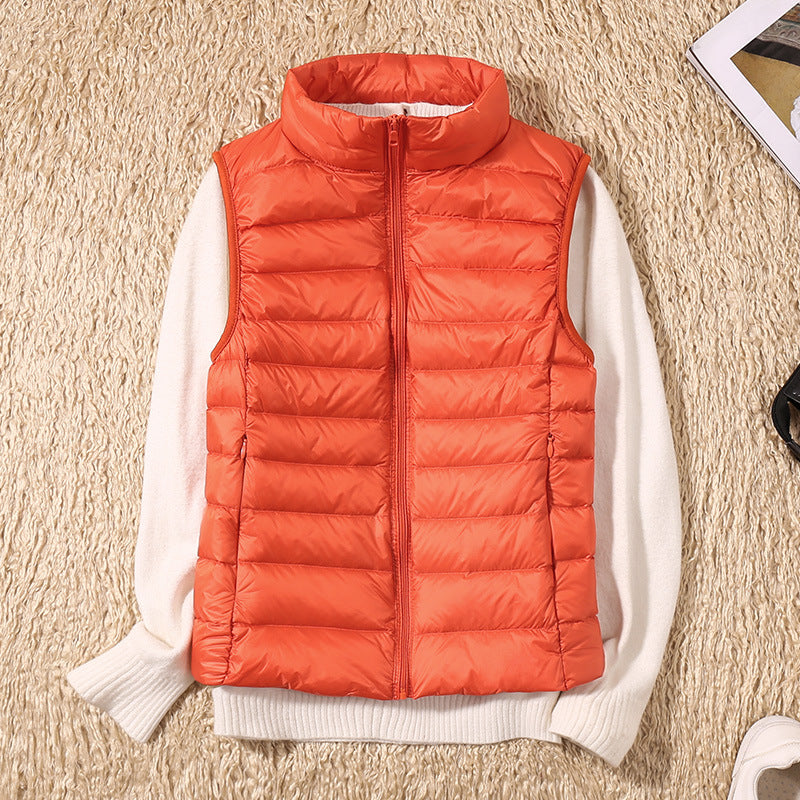 Linnet | Women's Lightweight Padded Stand Collar Zip Front Gilet