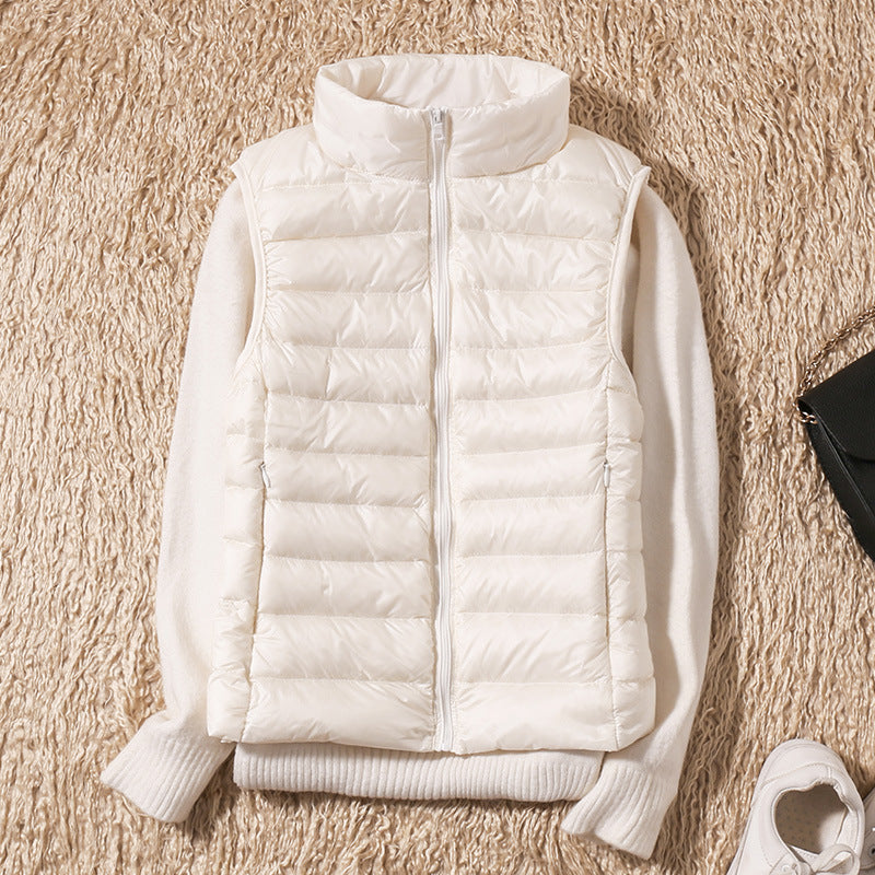 Linnet | Women's Lightweight Padded Stand Collar Zip Front Gilet