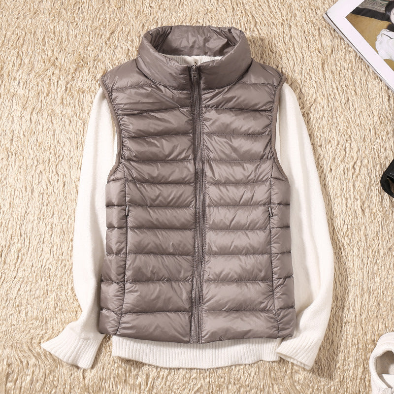 Linnet | Women's Lightweight Padded Stand Collar Zip Front Gilet