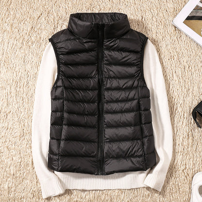 Linnet | Women's Lightweight Padded Stand Collar Zip Front Gilet