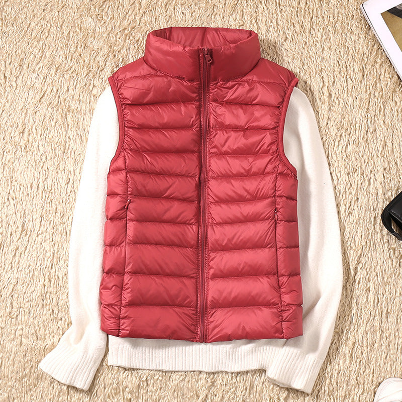 Linnet | Women's Lightweight Padded Stand Collar Zip Front Gilet
