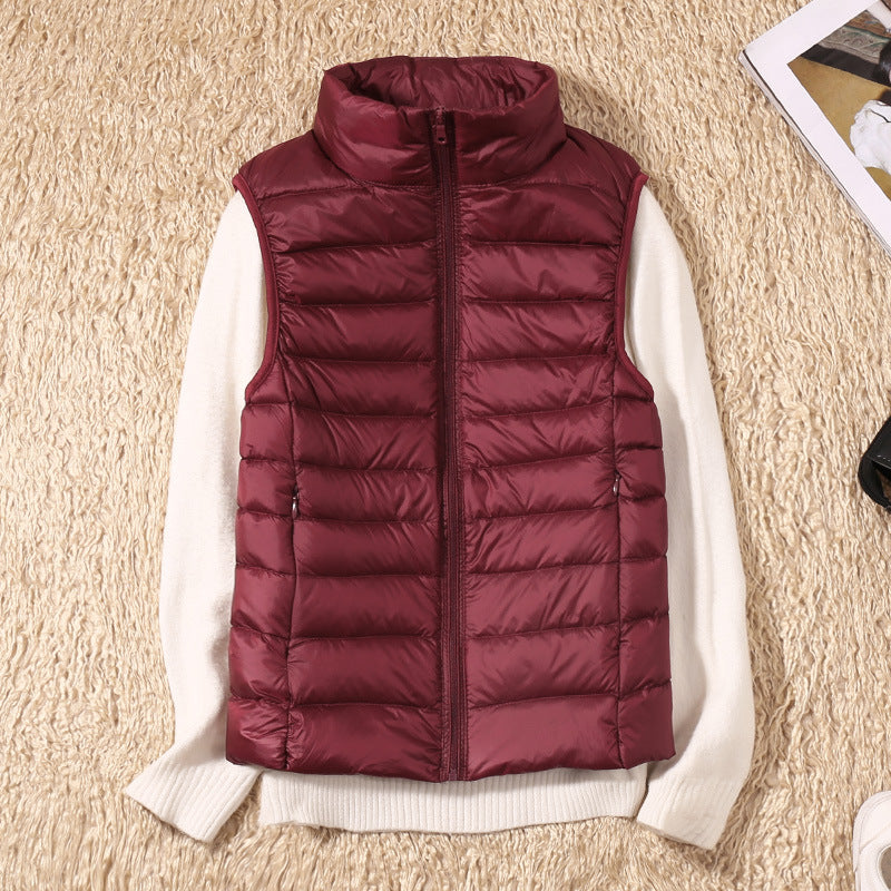 Linnet | Women's Lightweight Padded Stand Collar Zip Front Gilet