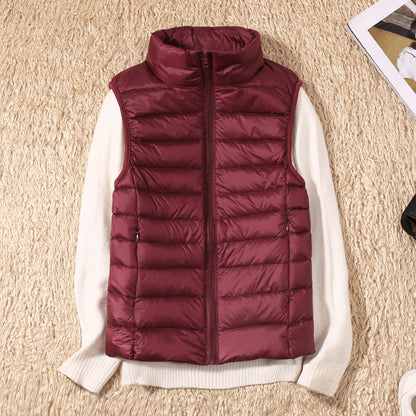 Linnet | Women's Lightweight Padded Stand Collar Zip Front Gilet
