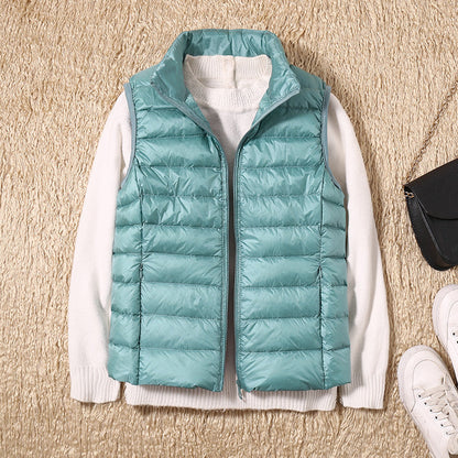 Linnet | Women's Lightweight Padded Stand Collar Zip Front Gilet