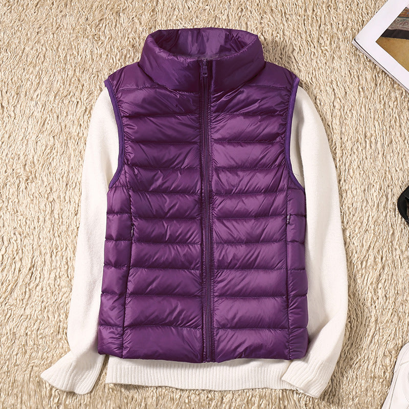 Linnet | Women's Lightweight Padded Stand Collar Zip Front Gilet