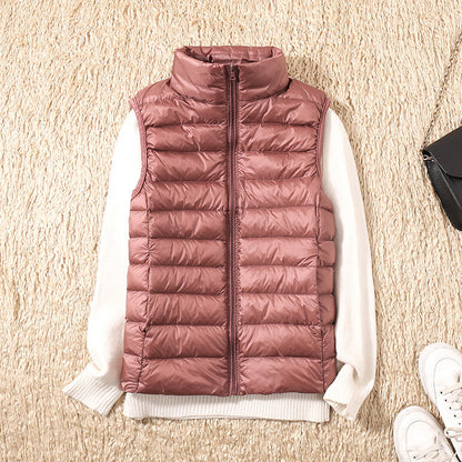 Linnet | Women's Lightweight Padded Stand Collar Zip Front Gilet
