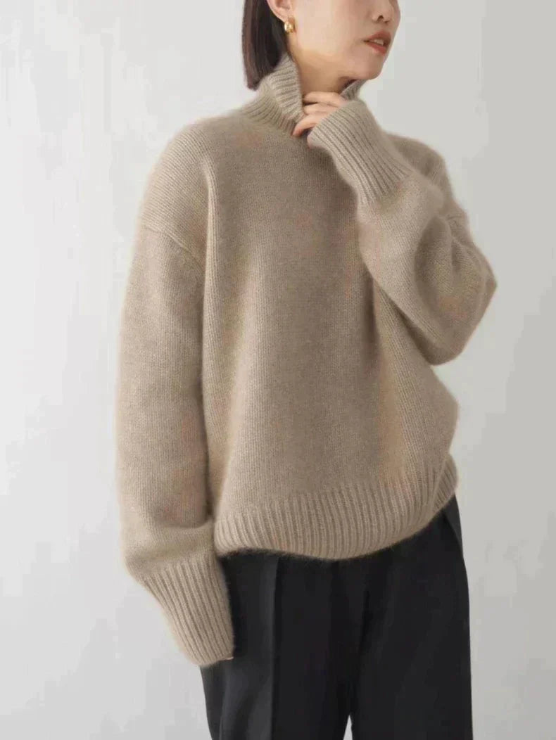 Marlowe | Women's Rollneck Soft Knit Semi-Fit Sweater