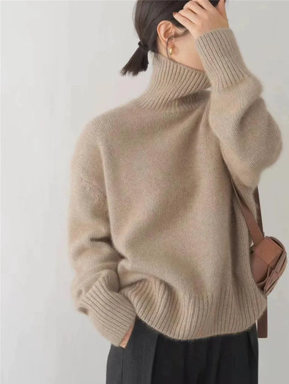 Marlowe | Women's Rollneck Soft Knit Semi-Fit Sweater