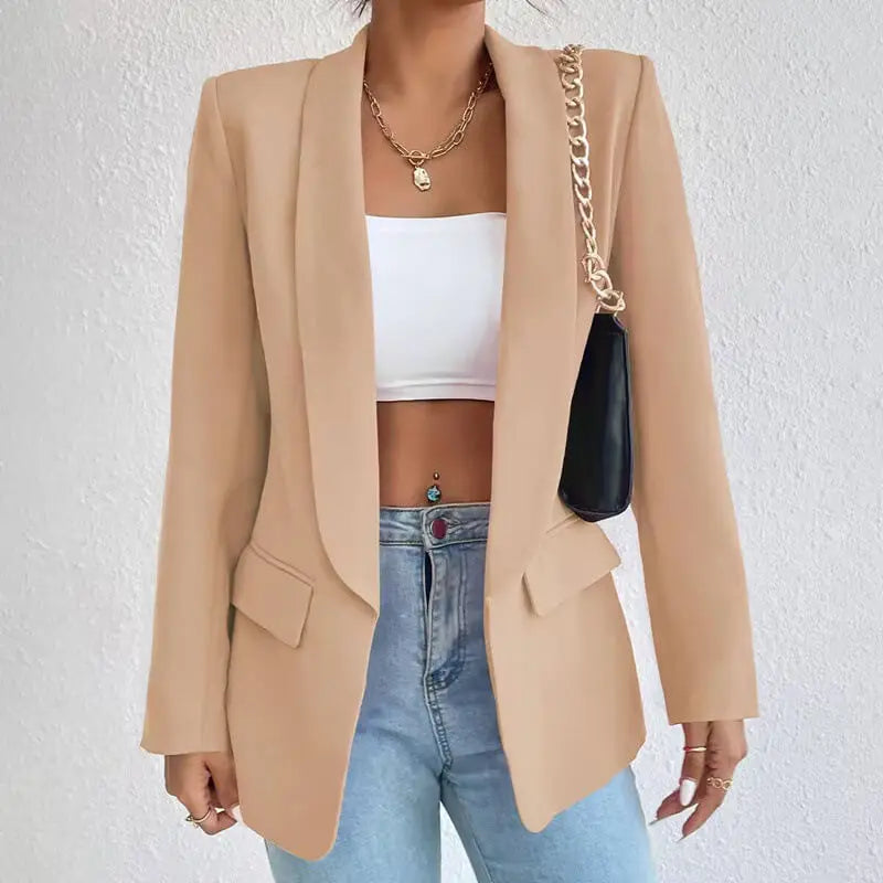 Adaline | Women's Tailored Shawl Collar Longline Blazer