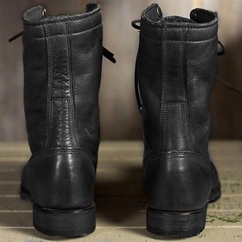Harper | Women's Lace-Up Leather Combat Ankle Boot