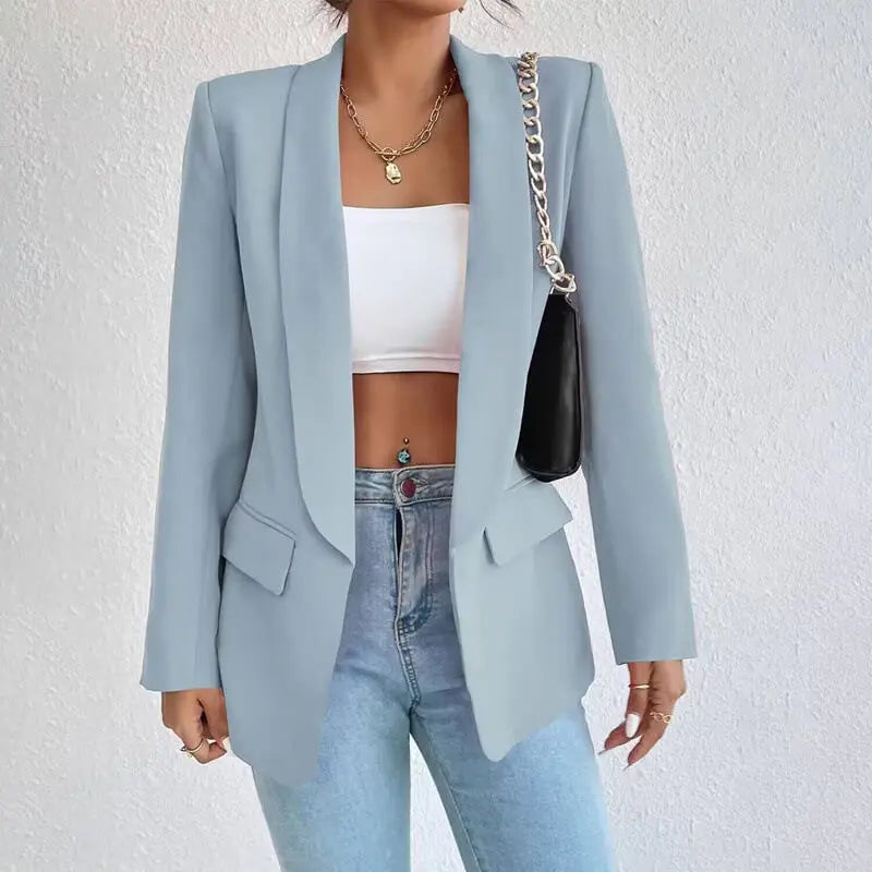 Adaline | Women's Tailored Shawl Collar Longline Blazer