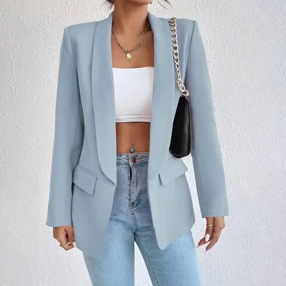 Adaline | Women's Tailored Shawl Collar Longline Blazer
