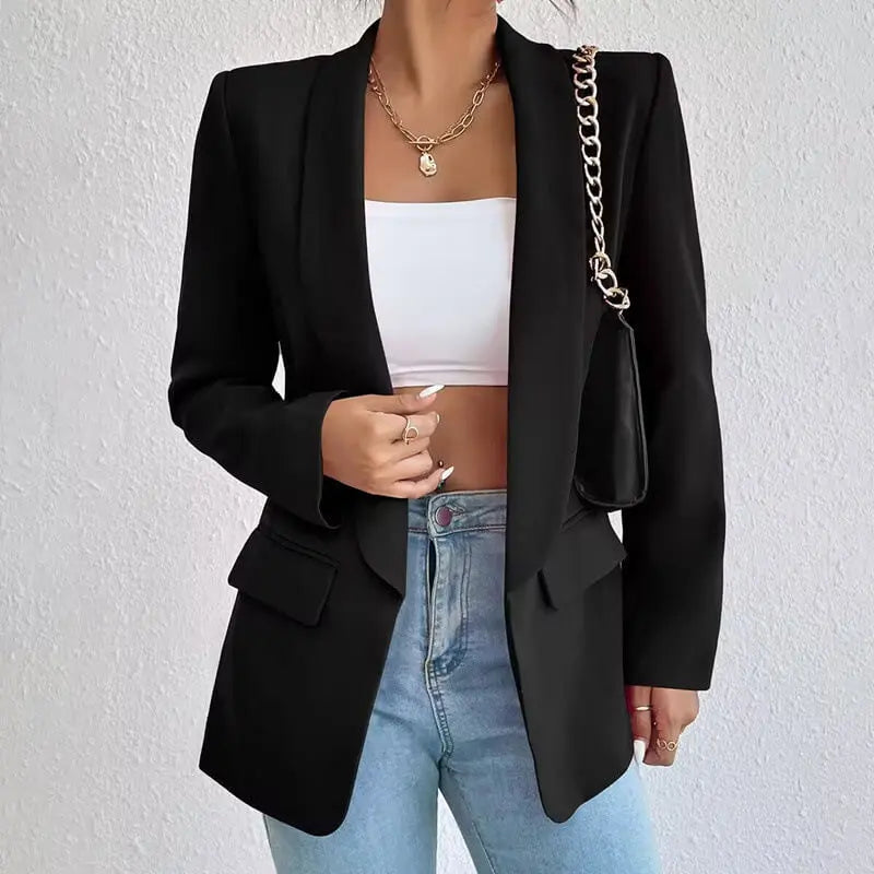 Adaline | Women's Tailored Shawl Collar Longline Blazer