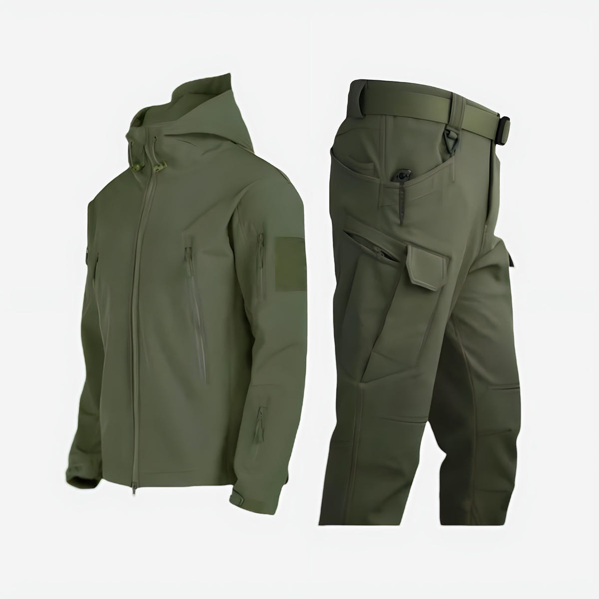 Ridgeline | Men's Tactical Hooded Softshell Outdoor Jacket and Pants Set