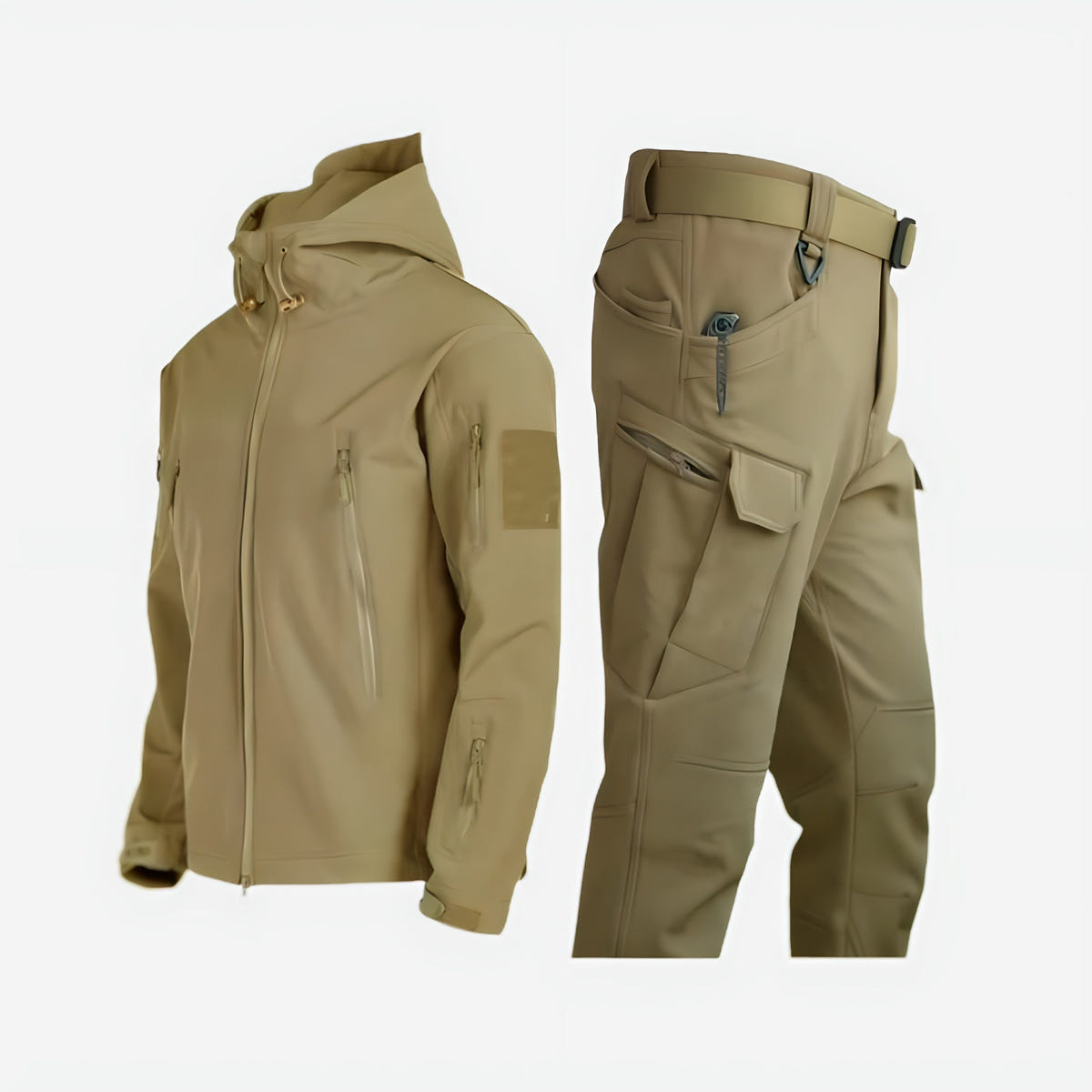 Ridgeline | Men's Tactical Hooded Softshell Outdoor Jacket and Pants Set