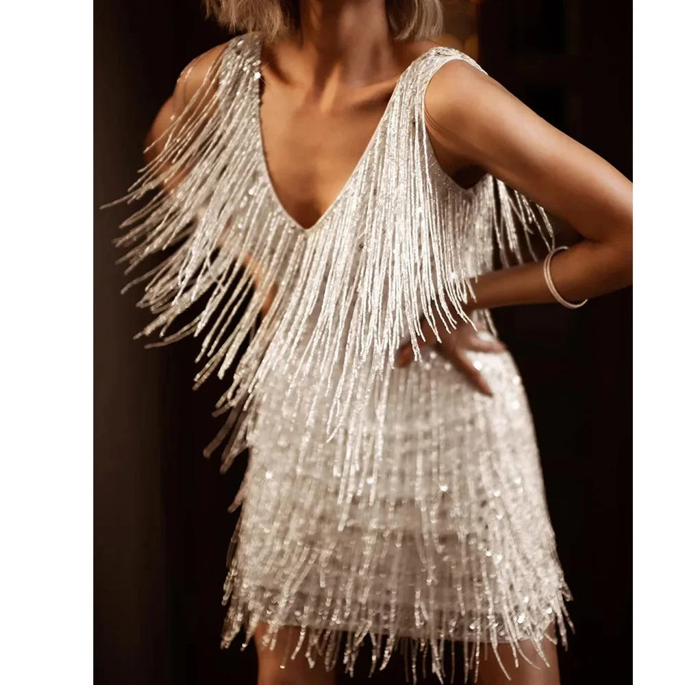 Seraphina | Women's Fringe Sequin Cocktail Party Dress