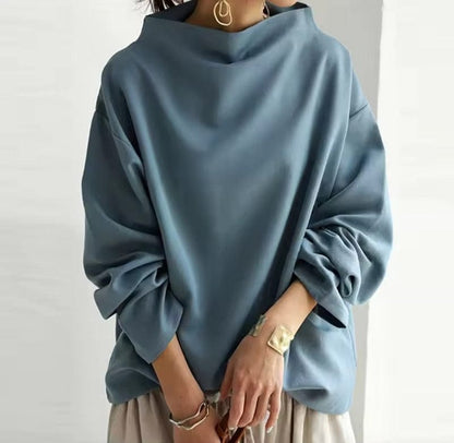 Wexley | Women's High-Neck Soft Knit Long Sleeve Top