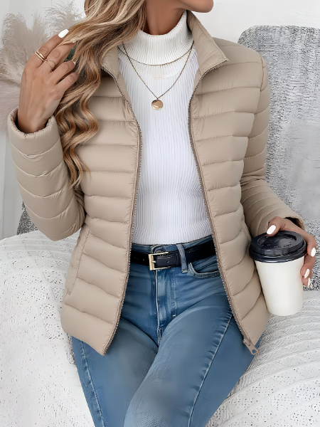 Catriona | Women's Lightweight Quilted Stand Collar Puffer Jacket