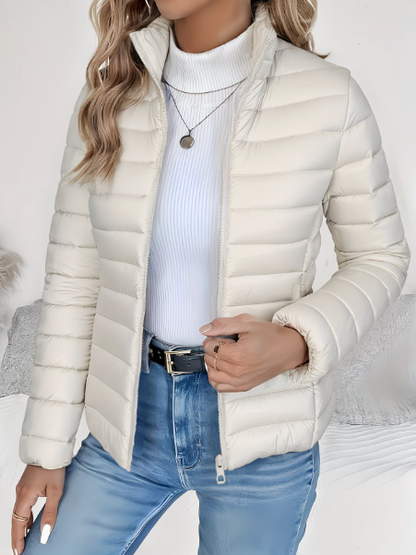 Catriona | Women's Lightweight Quilted Stand Collar Puffer Jacket