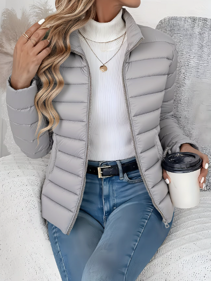 Catriona | Women's Lightweight Quilted Stand Collar Puffer Jacket