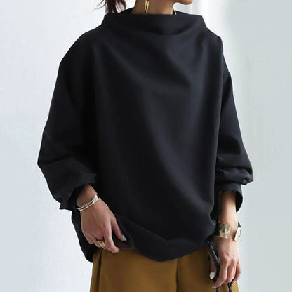 Wexley | Women's High-Neck Soft Knit Long Sleeve Top