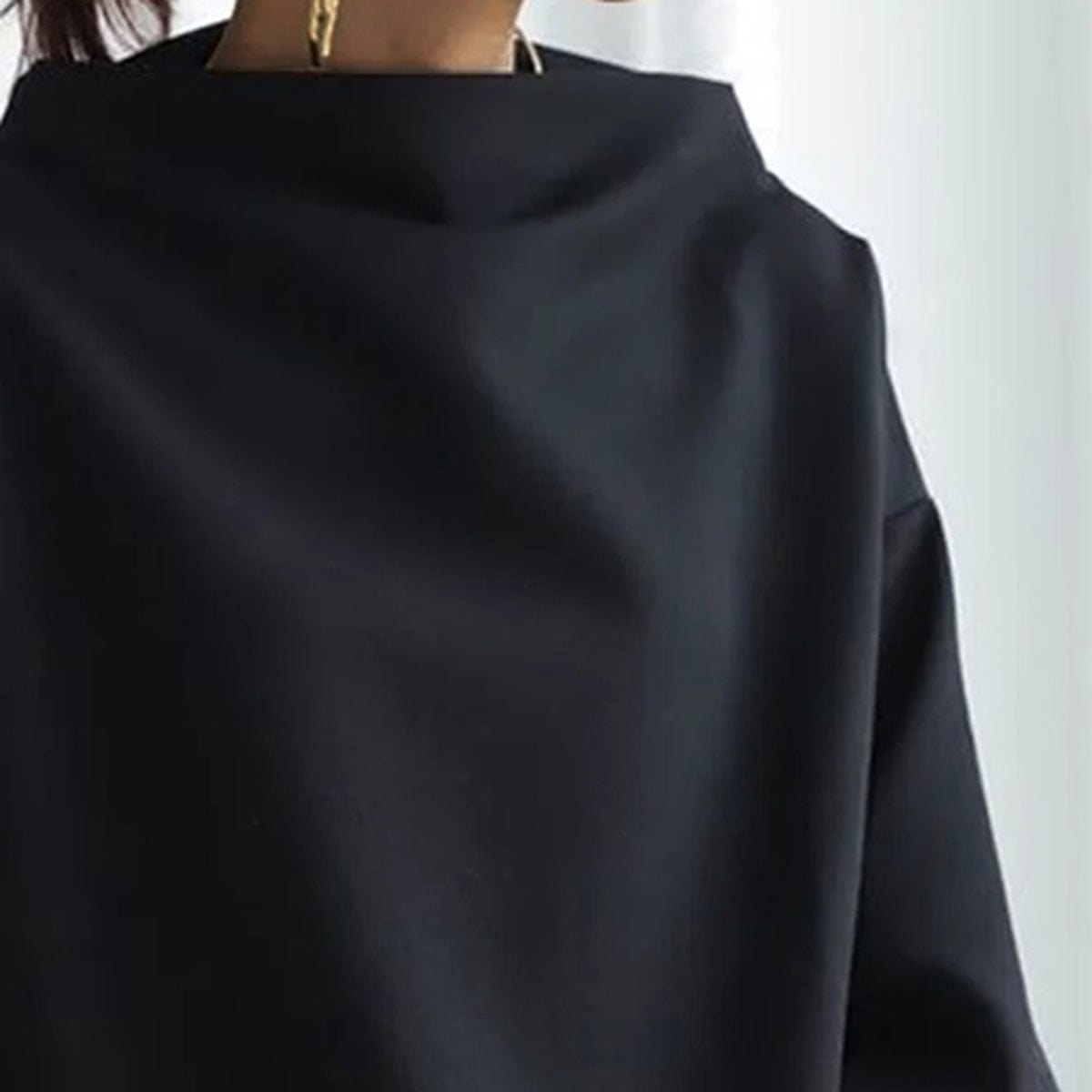 Wexley | Women's High-Neck Soft Knit Long Sleeve Top