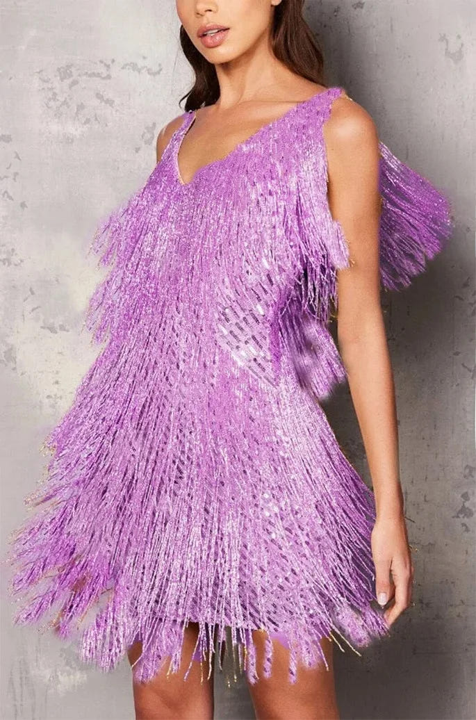 Seraphina | Women's Fringe Sequin Cocktail Party Dress
