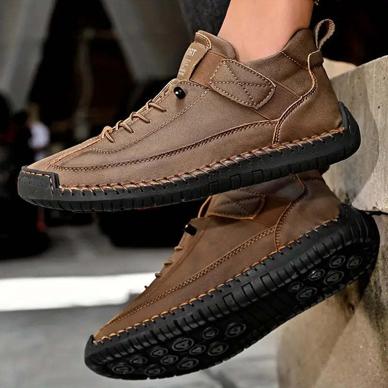 Tamsin | Women's Stitch Detail Lace Up Comfortable Flat Sneaker
