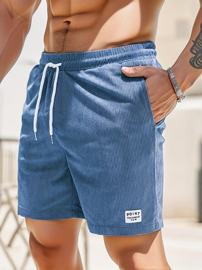 Tyler | Men's Corduroy Shorts Drawstring Relaxed Fit Casual