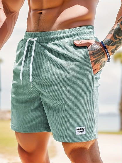 Tyler | Men's Corduroy Shorts Drawstring Relaxed Fit Casual