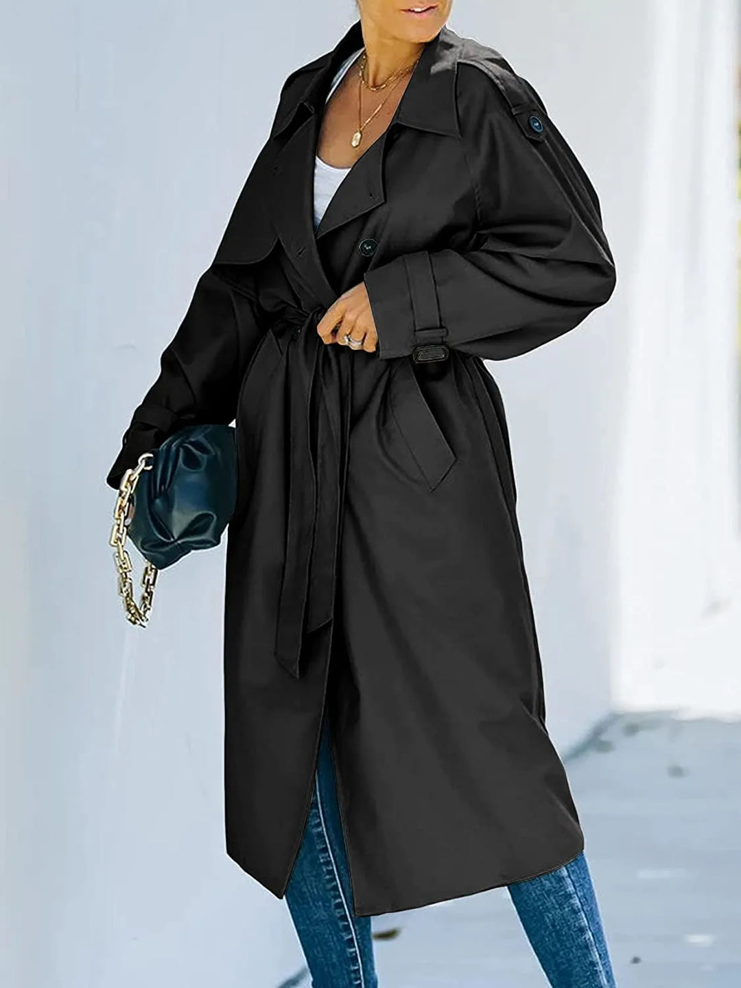 Colette | Women's Long Belted Trench Coat Ladies Trenchcoat